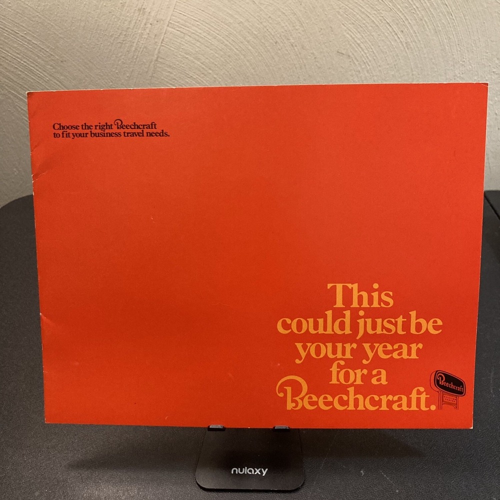 Beechcraft Business Aircraft Reference Guide Catalog Book 1978 Wichita‎ Kansas